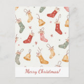 メリークリスマス！　クリスマスカードです。 シーズンポストカード (正面)