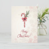 メリークリスマス!クリスマスカード。クリスマスキャンディ シーズンカード (スタンド正面)