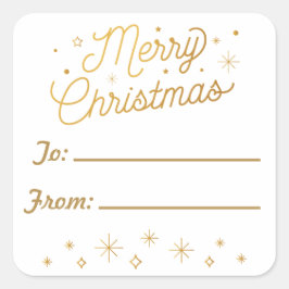 メリークリスマス/クリスマスシールラベル スクエアシール