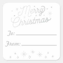 メリークリスマス/クリスマスシールラベル スクエアシール