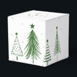 メリークリスマス |クリスマスツリーパターン フェイバーボックス<br><div class="desc">このデザインはシンプルクリスマスツリーパターンを備えている。</div>