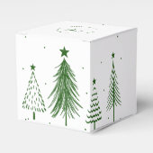 メリークリスマス |クリスマスツリーパターン フェイバーボックス (正面サイド)