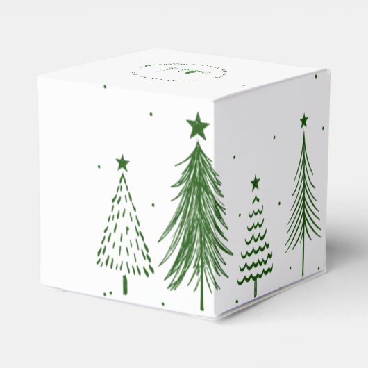 メリークリスマス |クリスマスツリーパターン フェイバーボックス (裏面サイド)