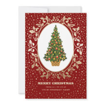 メリークリスマス.クリスマスツリー企業のカード