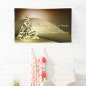 メリークリスマス、クリスマスツリー会社 横断幕 (インサイチュ)