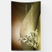 メリークリスマス、クリスマスツリー会社 横断幕 (縦)