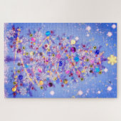 メリークリスマス – クリスマスツリー – あなたのためのギフト ジグソーパズル (横)