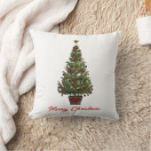 メリークリスマス クリスマスツリー クッション (ブランケット)