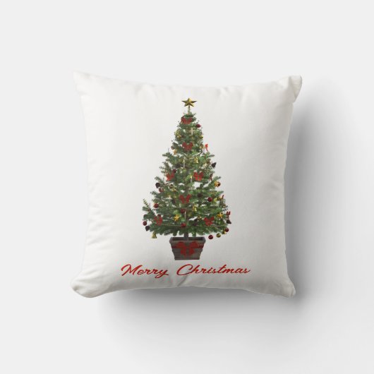 メリークリスマス クリスマスツリー クッション (正面)