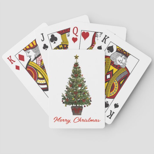 メリークリスマス。クリスマスツリー トランプ (裏面)
