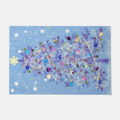 メリークリスマス – クリスマスツリー ドアマット (正面)