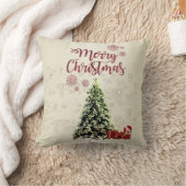メリークリスマス，クリスマスツリー，プレゼント クッション (ブランケット)