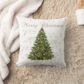メリークリスマス、クリスマスツリー、ボール クッション (ブランケット)