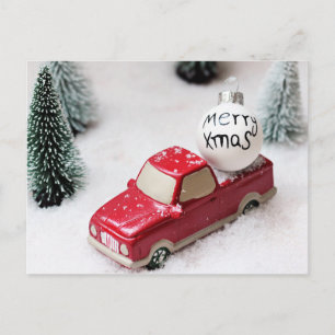 メリークリスマス、クリスマスツリー、メリークリスマスauto シーズンポストカード