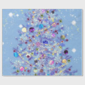 メリークリスマス – クリスマスツリー ラッピングペーパー (フラット)