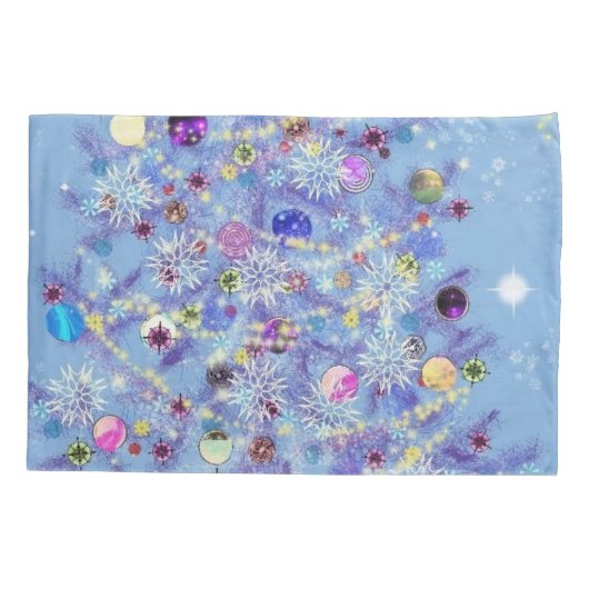 メリークリスマス – クリスマスツリー 枕カバー (裏面)