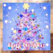メリークリスマス – クリスマスツリー – 美 ウィンドウサイン (シート2)