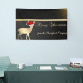 メリークリスマス，クリスマスディアサンタハット，会社 横断幕 (トレードショー)