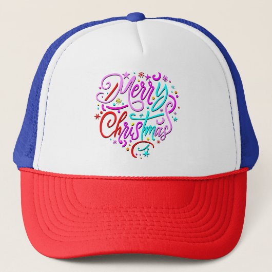 メリークリスマス – クリスマスデザインTシャツ キャップ (正面)
