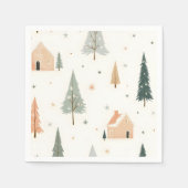 メリークリスマス!クリスマスナプキン。 スタンダードカクテルナプキン (正面)