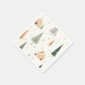 メリークリスマス!クリスマスナプキン。 スタンダードカクテルナプキン (角)