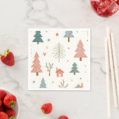 メリークリスマス!クリスマスナプキン。 スタンダードカクテルナプキン (インサイチュ)