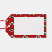 メリークリスマス!クリスマスプリン&ホリーパターン ギフトタグ (裏面横)