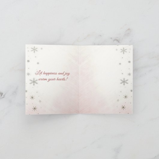 メリークリスマス!クリスマスプレゼント、сクリスマスのカード。 シーズンカード (内部)