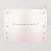 メリークリスマス!クリスマスプレゼント、сクリスマスのカード。 シーズンポストカード (裏面)