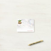 メリークリスマス、クリスマスベル、《写真》ぼけ味パーソナライズされた- ポストイット (デスク上)