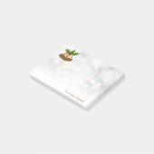 メリークリスマス、クリスマスベル、《写真》ぼけ味パーソナライズされた- ポストイット (アングル)