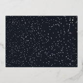 メリークリスマス |クリスマスホリデー写真 箔シーズンカード (裏面)