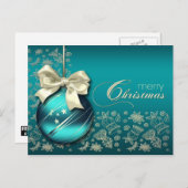 メリークリスマス.クリスマスボーブル シーズンポストカード (正面/裏面)