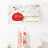 メリークリスマス，クリスマスボール 横断幕 (インサイチュ)