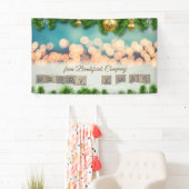 メリークリスマス，クリスマスボール 横断幕 (インサイチュ)