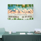 メリークリスマス，クリスマスボール 横断幕 (トレードショー)