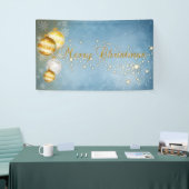 メリークリスマス，クリスマスボール，輝き 横断幕 (トレードショー)
