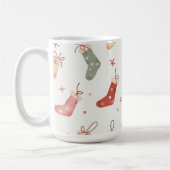 メリークリスマス!クリスマスマグカップ。 コーヒーマグカップ (左)