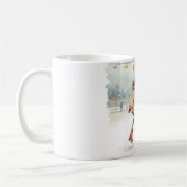 メリークリスマス!クリスマスマグカップ。 コーヒーマグカップ (左)