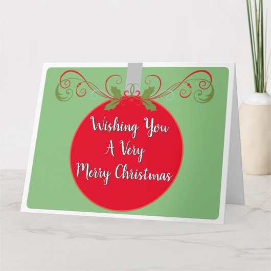 メリークリスマス – クリスマスモダン カード (正面)