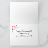 メリークリスマス – クリスマスモダン カード (内部)