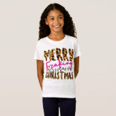 メリークリスマス、クリスマスライト、クリスマスパーティー Tシャツ (正面フル)
