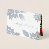 メリークリスマス.クリスマスラグリー 箔カード (正面)