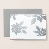 メリークリスマス.クリスマスラグリー 箔カード (裏面封筒付き)