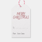 メリークリスマス/クリスマス格言/クリスマスプレゼントラベル ギフトタグ (裏面)
