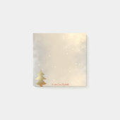 メリークリスマス、クリスマス金ゴールドツリーパーソナライズされた- ポストイット (正面)