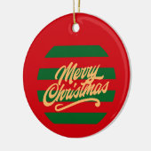メリークリスマス – クリスマス飾り セラミックオーナメント (左)