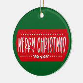 メリークリスマス – クリスマス飾り セラミックオーナメント (左)
