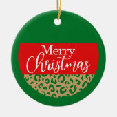 メリークリスマス – クリスマス飾り セラミックオーナメント (正面)