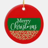 メリークリスマス – クリスマス飾り セラミックオーナメント (裏面)